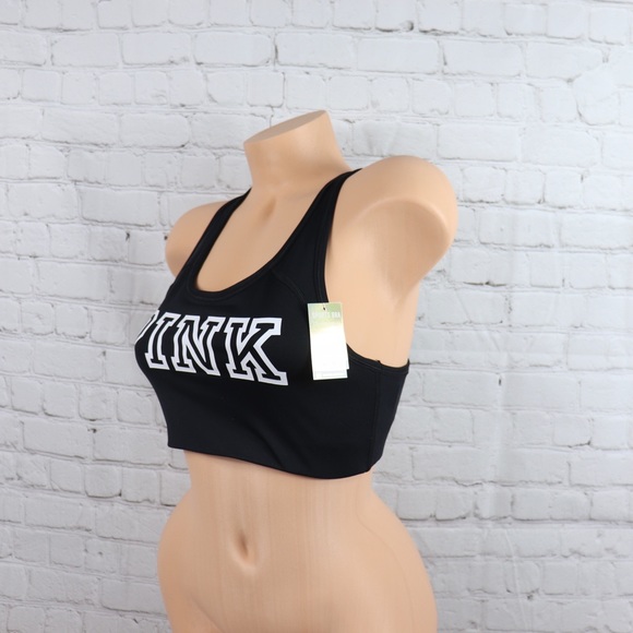 VS Pink Ultimate Sports Bra Racerback Black - Picture 5 of 6
